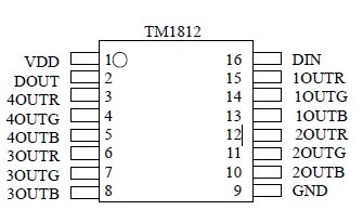 TM1812ʮͨLED ӿƌ·