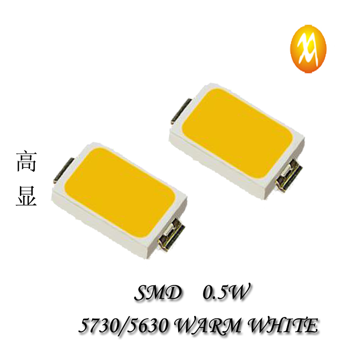 SMD5730 LEDNƬ _LOT2034 ů  0.5W ͹˥߷ SֱN