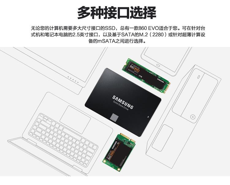  250G 860EVO/870EVO ̑BӲP SATA3.0 MZ-77E250